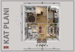 Alternative view of 123 m² Two Story Prefabricated House
