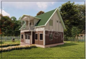 Prefabricated Houses 17 123 m² Two Story Prefabricated House