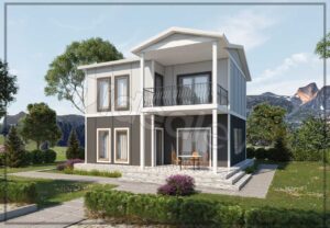 Prefabricated Houses 19 126 m² Two Story Prefabricated House