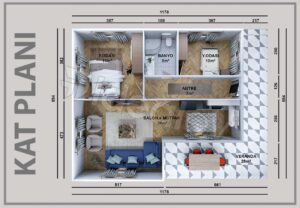 Alternative view of 108 m² Prefabricated House