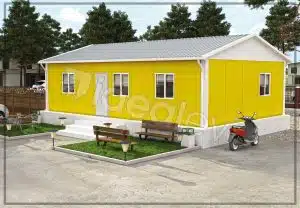 Prefabrikovaná kancelář o rozloze 65 m²