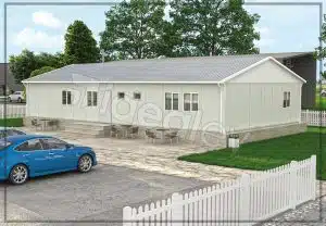Prefabrikovaná kancelář o rozloze 148 m²