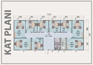 Alternative view of 98 m² Prefabricated Office
