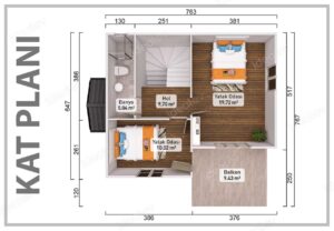 110 m² Two Story Prefabricated House - Image 3