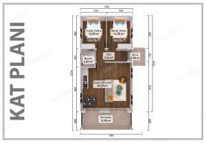 Alternative view of 78 m² Prefabricated House