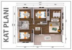 90m2 prefabrik ev 5 90 m² Prefabrik Ev - Resim 2
