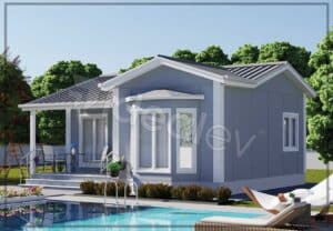 50m2 prefabrik ev 2 cizgisiz 50 m² Prefabricated House - Image 3