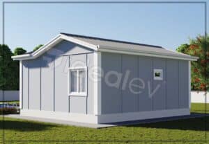 50m2 prefabrik ev 4 cizgisiz 50 m² Prefabricated House - Image 5
