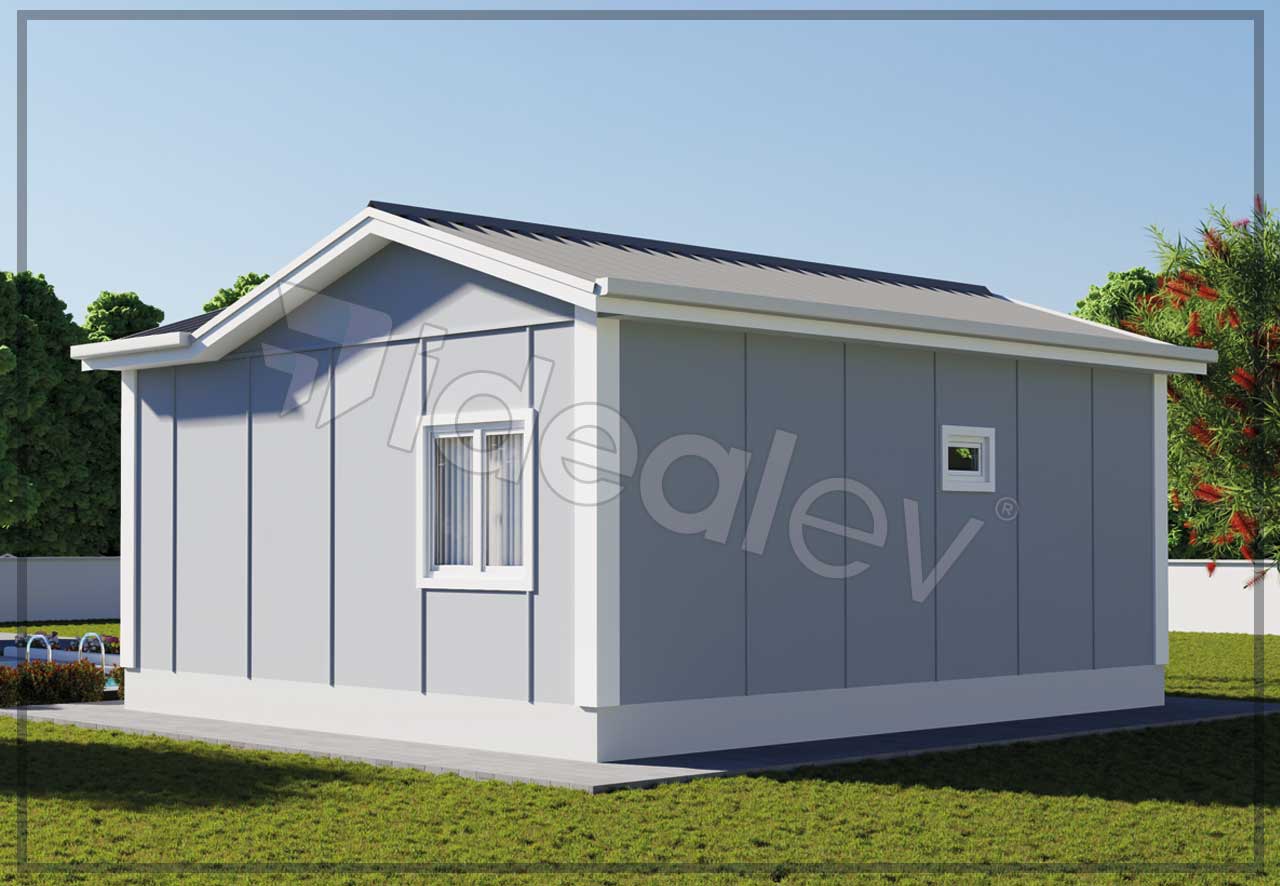 50m2 prefabrik ev 4 cizgisiz 50 m² Prefabricated House - Image 5