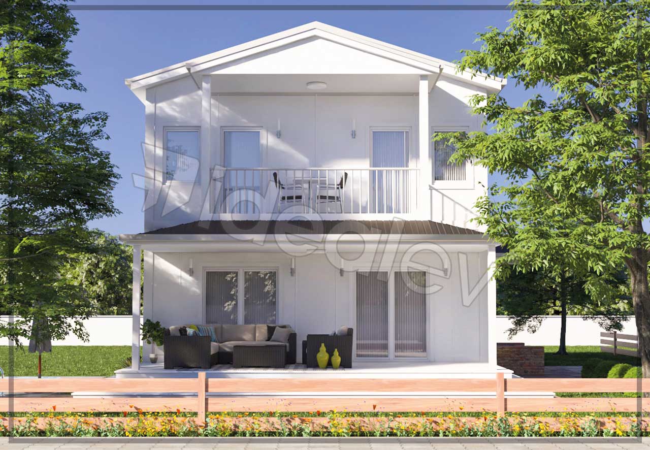 136 m² Two Story Prefabricated House 3 136 m² Two Story Prefabricated House