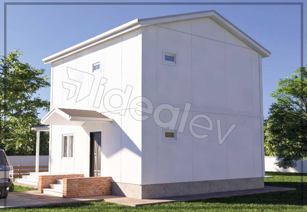 136 m² Two Story Prefabricated House 10 136 m² Two Story Prefabricated House - Image 8