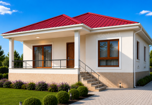 Alternative view of 110 m² Steel Frame House