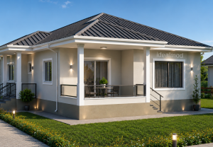 Alternative view of 134 m² Steel Frame House