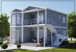152 m² Two Story Prefabricated House - Image 4
