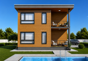 Steel Construction Houses 25 204 m² Two Story Steel Frame House