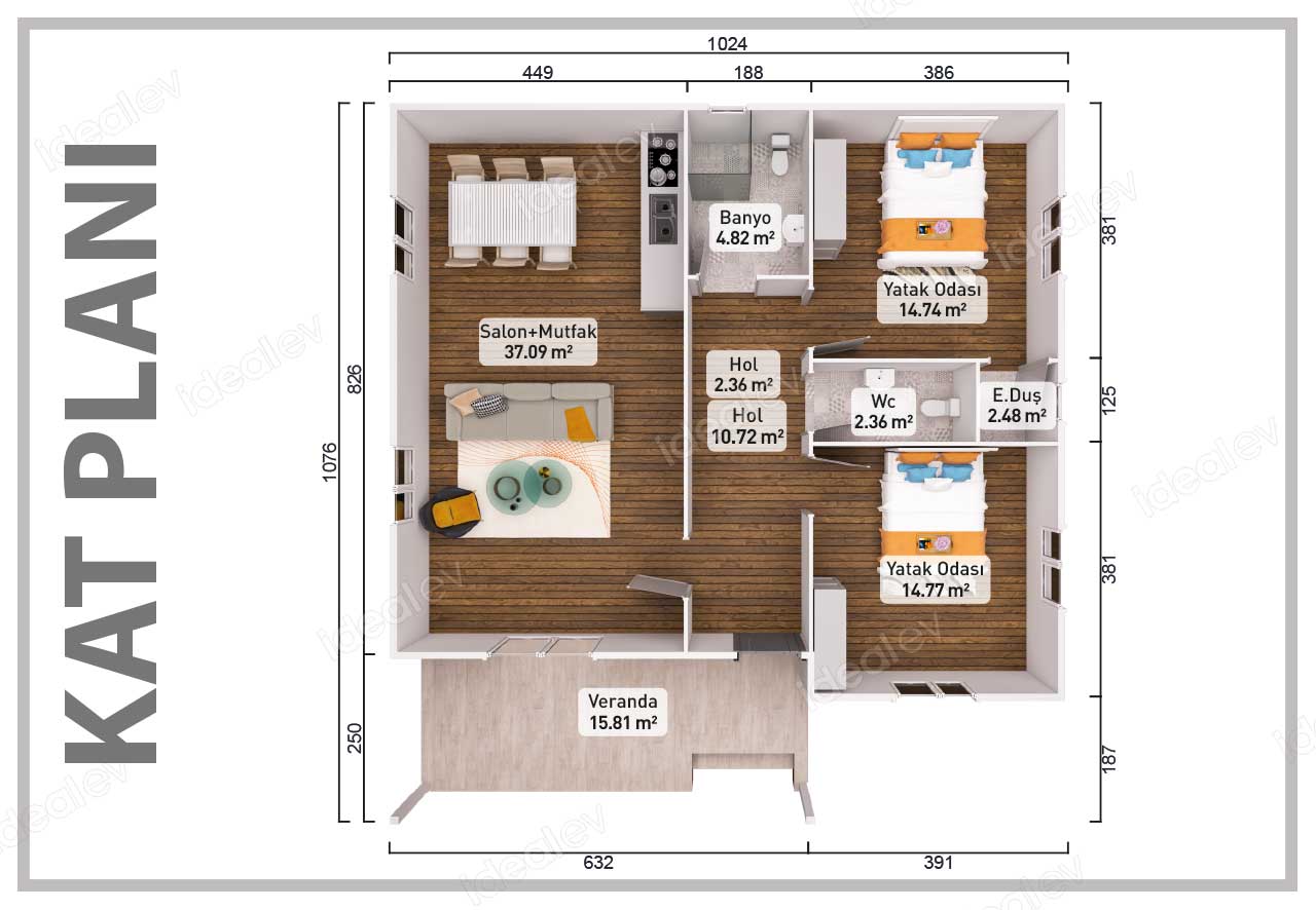 103 m² Prefabricated House 4 103 m² Prefabricated House - Image 2