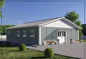 Sală de mese prefabricată de 118 m²