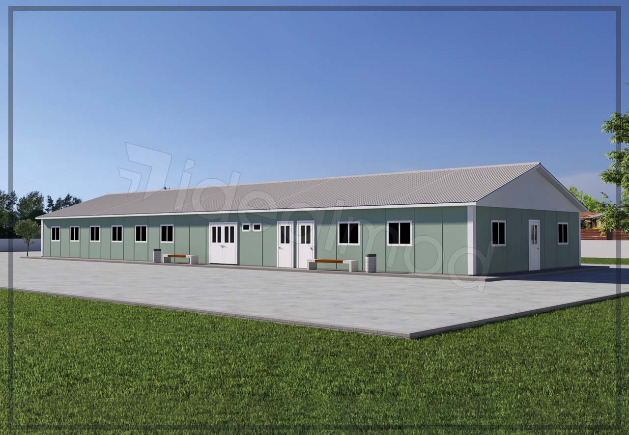 335 m² Prefabricated Dining Hall 2 335 m² Prefabricated Dining Hall