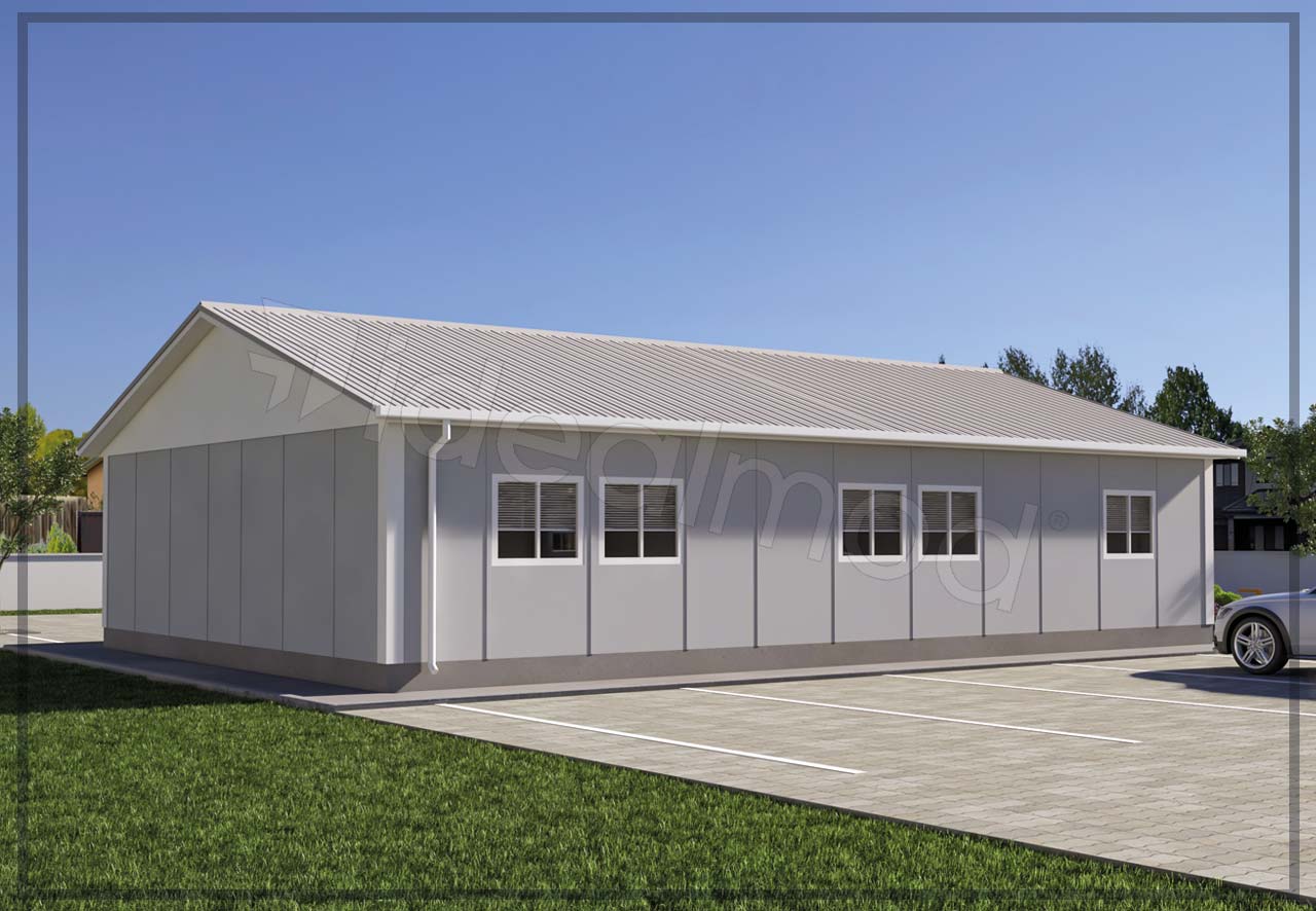 125 m² Prefabricated Dormitory 5 125 m² Prefabricated Dormitory - Image 4