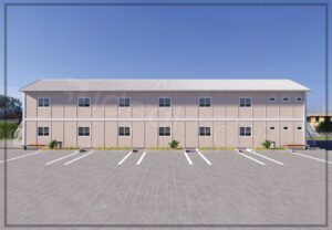 475 m² Prefabricated Dormitory 7 475 m² Prefabricated Dormitory - Image 3