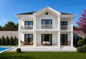 Steel Construction Houses 29 242 m² Two Story Steel Frame House