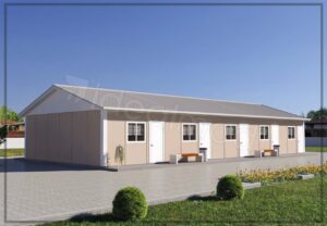150 m² Prefabricated Dormitory 9 150 m² Prefabricated Dormitory - Image 4