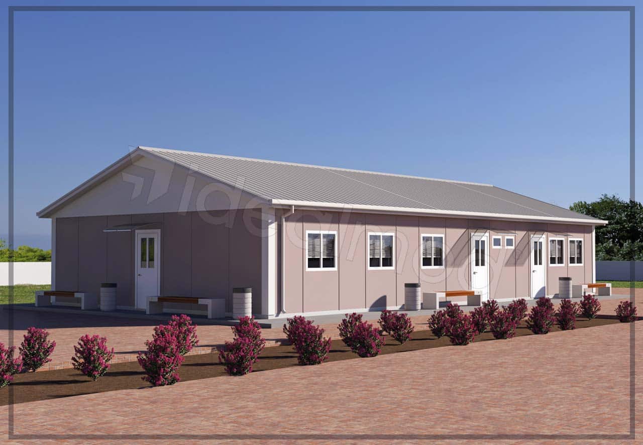 3 5 158 m² Prefabricated Dining Hall - Image 4