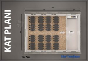 Alternative view of 118 m² Prefabricated Dining Hall