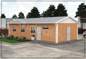 59 m² Prefabricated Dining Hall