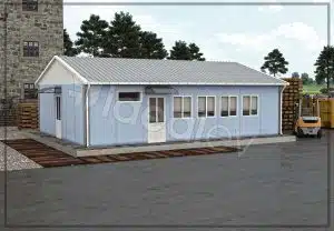 Sală de mese prefabricată de 66 m²
