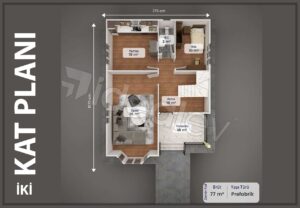 Alternative view of 154 m² Two Story Prefabricated House