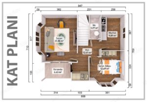 131 m² Two Story Prefabricated House - Image 3