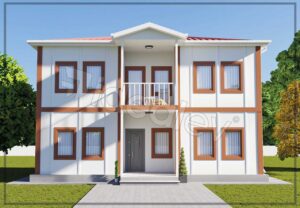 141 m² Two Story Prefabricated House