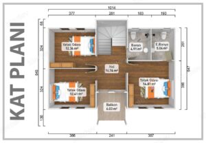 141 m² Two Story Prefabricated House 10 141 m² Two Story Prefabricated House - Image 3