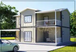 186m2 prefabrik ev 3 186 m² Two Story Prefabricated House - Image 5