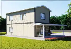 186m2 prefabrik ev 4 186 m² Two Story Prefabricated House - Image 6