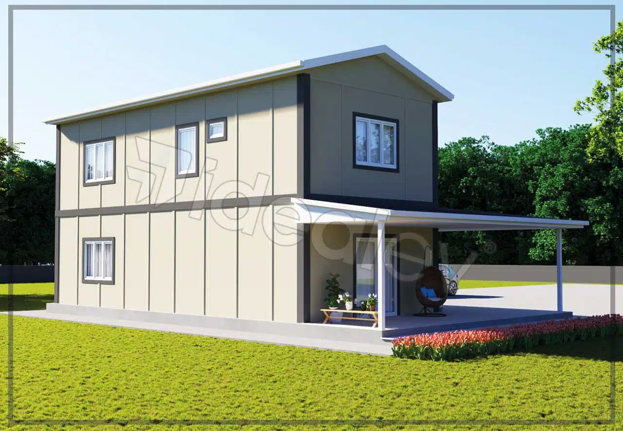 186m2 prefabrik ev 4 186 m² Two Story Prefabricated House - Image 6