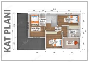186 m² Two Story Prefabricated House - Image 3
