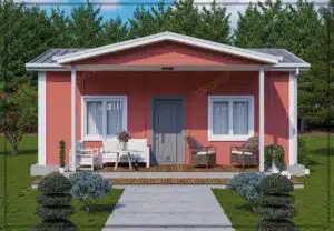 Збірний будинок площею 47 м²