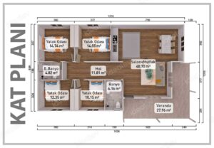 Alternative view of 151 m² Prefabricated House