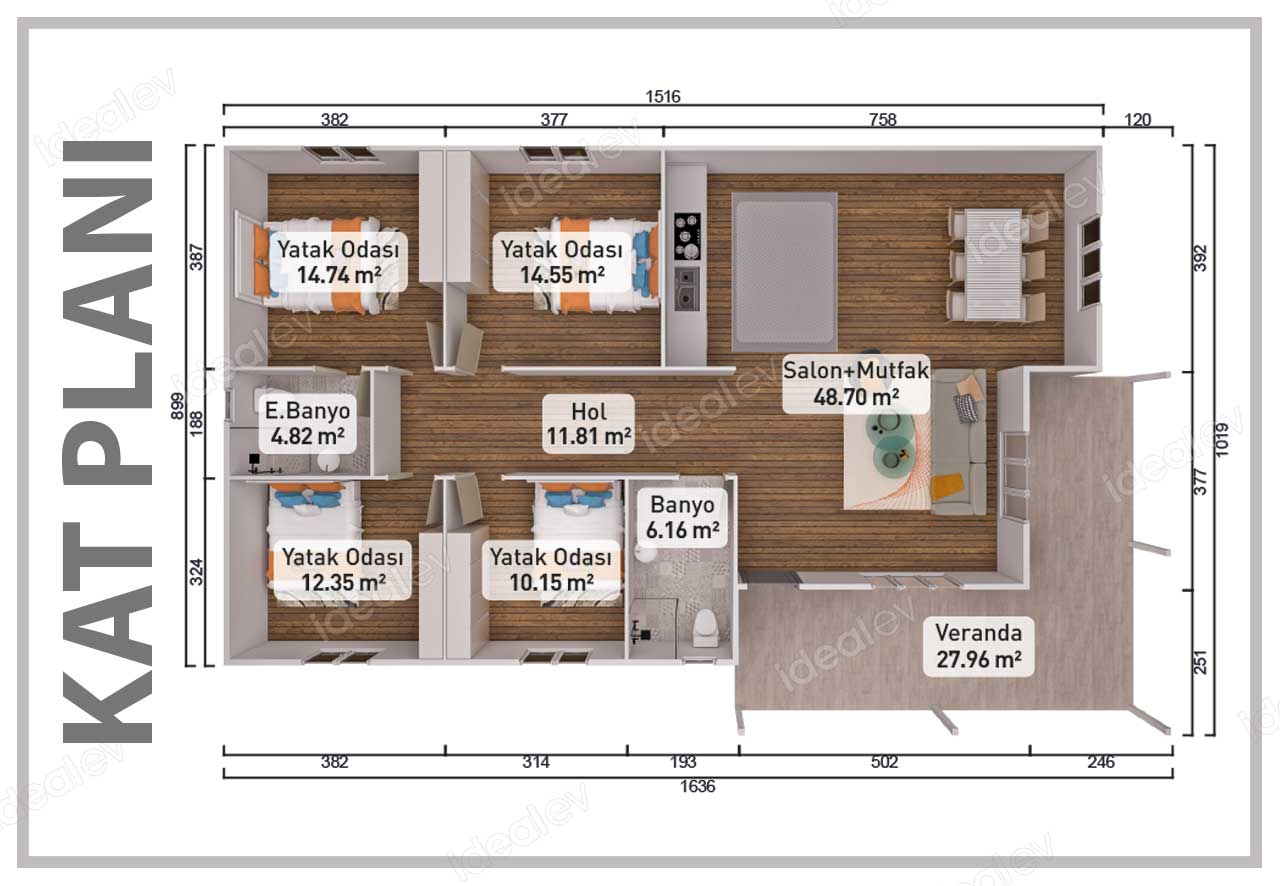 151 m² Prefabricated House 4 151 m² Prefabricated House - Image 2