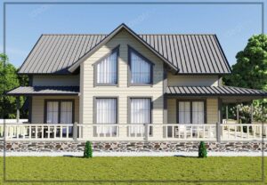 256 m² Two Story Steel Frame House - Image 4