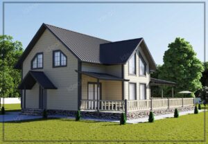 256 m² Two Story Steel Frame House - Image 5