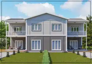 Casă prefabricată cu două etaje de 320 m²