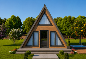 61 m² A Frame House