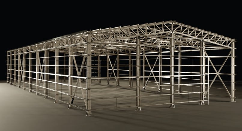 kampanyali celik depo 1000 m² Industrial Steel Factory and Warehouse