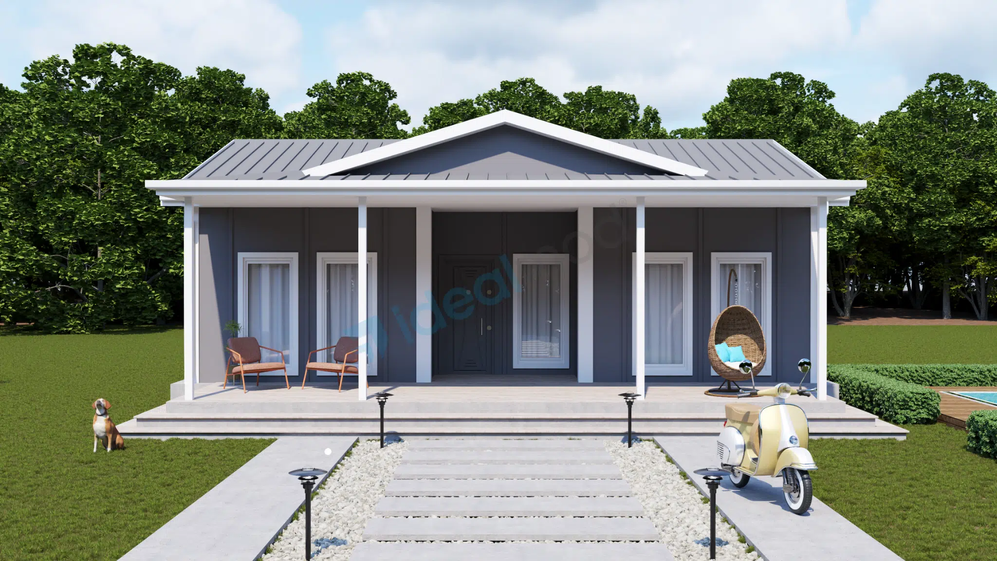 113 m2 prefabrik ev 113 m² Prefabricated House 2