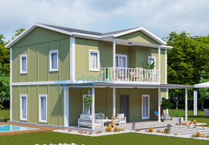 196 m² Two Story Prefabricated House - Image 3
