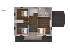 196 m² Two Story Prefabricated House - Image 5