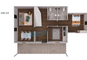 196 m² Two Story Prefabricated House - Image 6
